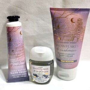 Bath & Body Works -SNOWFLAKES and CASHMERE FRAGRANCE SET- NWT